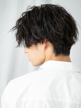 メンズヘア ビーセカンド 草加店(MENS HAIR B-2) 20代30代ツイストスパイラルパーマ黒髪フェザーマッシュG草加