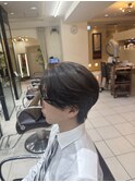 サーフカール フェザーパーマ スパイキーショートブルーブラック