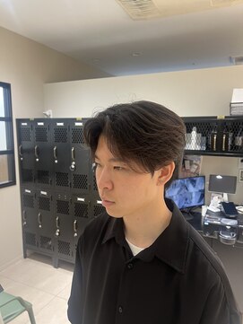 ステージ(STAGE) ダウンパーマ　センターパート　ニュアンスパーマ