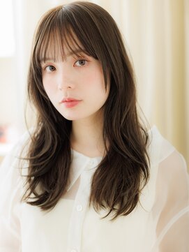 カバーヘア イヴ 戸頭店(COVER HAIR EVE) 韓国風巻きレイヤーカット抜け感フェミニンロングY戸頭20代30代