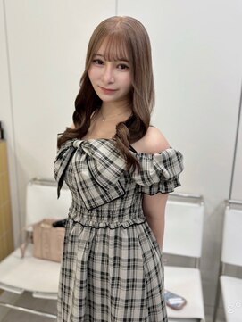 ディジョン(Dijon) 韓国顔まわりレイヤーカットグレージュオリーブベージュブラウン