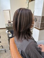 スアバイキキ(SuA by kiki.)&nbsp;アプリコットオレンジ/ハイライトカラー/奥ゆきショート[千葉]