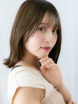 カバーヘア ブリス 川口(COVER HAIR bliss)&nbsp;透明感オリーブブラウン外ハネロブ//川口10代20代30代