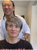 MEN’S HAIR/ブルーブラック/フェザーパーマ/麻布十番