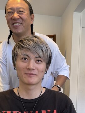 ヘアーサロンテン モトアザブ(hair salon Ten motoazabu) MEN’S HAIR/ブルーブラック/フェザーパーマ/麻布十番