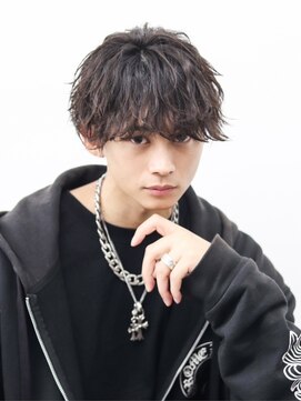 トゥルークリエイション 渋谷(True Creation SHIBUYA) ツーブロックマッシュツイストスパイラルパーマ無造作波巻き王道