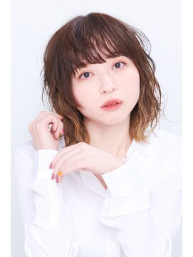 大人ナチュラルウェーブボブ☆20代30代40代