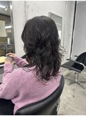 レイヤーカット×パーマ