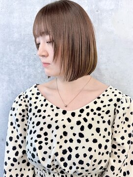 モリオ(morio) ボブレイヤー切りっぱなしボブハッシュカットレイヤーボブ