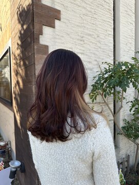 アンツ ヘアーアンドリゾート 辻堂本店(ANT'S Hair and Resort) レッドカラー/ダークアッシュ/ミディアムレイヤーカット/辻堂駅