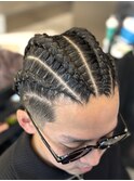 地毛コーンロウ　[特殊ヘア下北沢/メンズサロン]