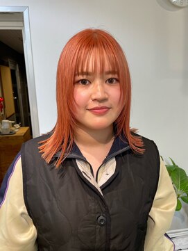  fit stand 千葉/ショートボブ/カット/パーマ/ダブルカラー/トリートメント/縮毛矯正 イメチェン/ピンクベージュ/アンブレラカラー[千葉]