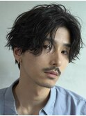 渋谷緩めシャドウルーズパーマ波巻きスパイラルフェザーパーマ