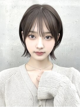 ヴェイン 渋谷(vain) ショートボブレイヤー寒色ブラウンボブ20代