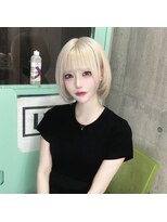 インク 渋谷(INK.)&nbsp;ミルクティーブロンドニュアンスウルフワンホンレイヤー渋谷