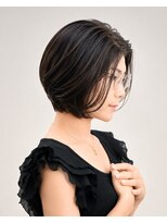 ヘアスタジオヘーフリヒ(HAIR STUDIO HoFLICH)&nbsp;大人ボブ/前髪長め/アップバング/ハイライト