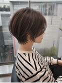 分け目が気になる！40代からの分け目ぼかしショート【西】