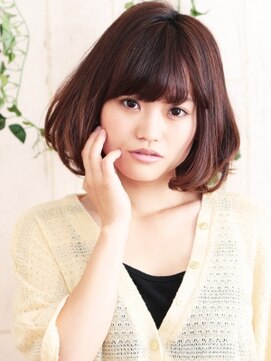 ヘアーワークスクリエイション ウェーブから始まる可愛さ☆柔らかウェーブボブ