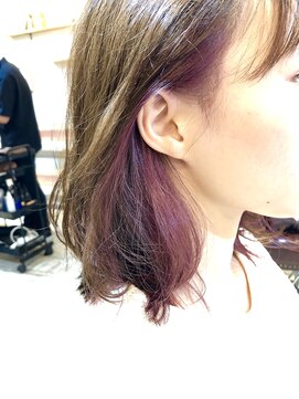 ティアラ 桜木町(TIARA) インナーカラーピンクバイオレットby西山 桜木町・みなとみらい