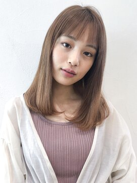 アイティー バイ アルバム 中野店(IT by ALBUM) ミルクティーベージュミディアムヘア_ピンクベージュ_28001