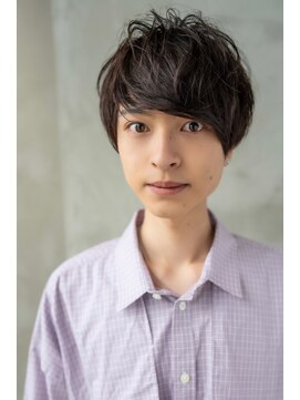 オースティン 門前仲町(AUSTIN) ツイストパーマ七三オールバックマッシュウルフスリークショート