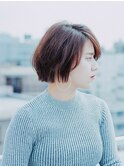 大人小顔ショートボブ
