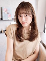 エムスラッシュ ソル センター南(M.SLASH SOL)&nbsp;暖色系カラー/ロングレイヤー/内巻きワンカール/SOLセンター南