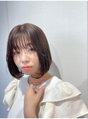 大人ボブ×小顔