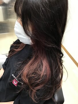 ナチュラ(NATU-RA) インナーカラー☆ピンクブラウン