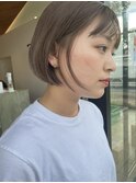 20代30代40代ベージュカラーなフレッシュボブ☆山之内
