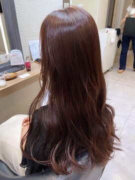 パーミル ヨコハマ(permille Yokohama) ブリーチなしのピンクブラウン