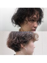 キジ(KIJI) マッシュショートパーマスタイル