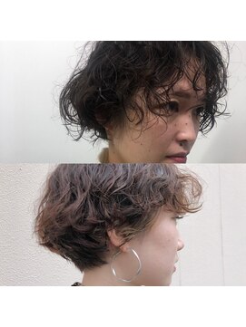 キジ(KIJI) マッシュショートパーマスタイル