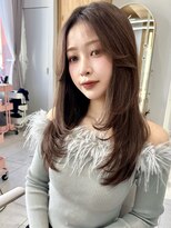 アフロートリノ(AFLOAT Leino) 2wayバング 韓国前髪 シースルー ミディアム くびれ レイヤー#