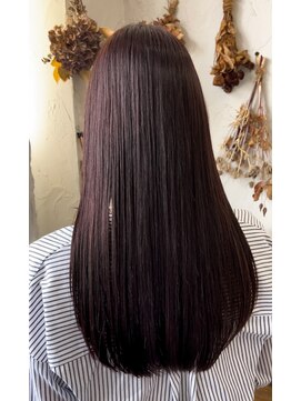 ヘアスタジオ ブリエ(HAIR STUDIO BRILLER) 2024　ロング×ブラウンレッド