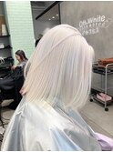 艶ストレート×ホワイト×ケアブリーチ