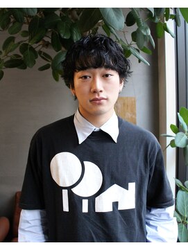 ニール 名古屋 伏見 丸の内(NEELU) メンズウルフスパイラルパーマシャドウパーマ