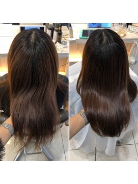 リラエ(North Lyrae) 艶髪縮毛矯正Before/After