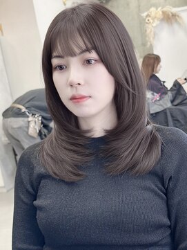 ジィルム(XELM) レイヤーカットミルクティーベージュケアブリーチダブルカラー