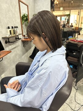 シールドヘアー 沖縄 新都心(C'LD Hair) ぱつっとボブ/切りっぱなしボブ/ストレートボブ/髪質改善
