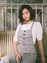 モッズヘア 越谷(mod's hair)&nbsp;外ハネニュアンスパーマくびれボブレイヤーカットtk4越谷