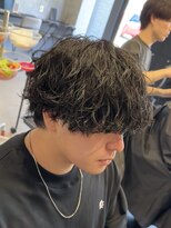 アビー ランシェル(ABEY LENCIEL) 波巻きウルフ/長岡メンズパーマ/新潟メンズパーマ