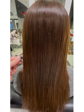 エアー 銀座タワー(AIR) プレミアムケアカラー/縮毛矯正/ツヤ髪スタイル【榛葉】