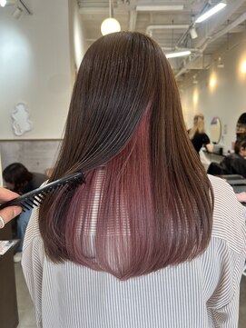 ラック 津田沼(LUCK) ピンクダブルカラーインナーカラーケアブリーチ