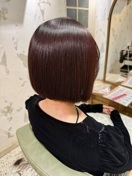 コク 千葉駅西口(COQU) ミニボブ × ボルドーカラー【千葉優希】