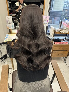 ハピネス 梅田茶屋町店(HAPPINESS) 韓国ヘア/レイヤーカット/髪質改善/ブリーチなし/グレージュ