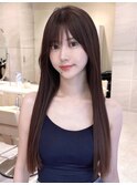 韓国美髪ストレートヘア