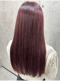 アプリコットオレンジくびれヘアハイライトカラー熊本