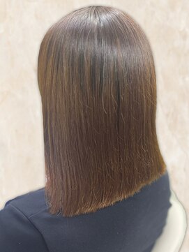 ヘアーサロン ティアレ(hair salon Tiare) 20代30代40代チョコレートベージュ×ナチュラル×切りっぱなし