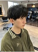 MEN’S HAIR/サーフカール/刈り上げセンターパート/津田沼
